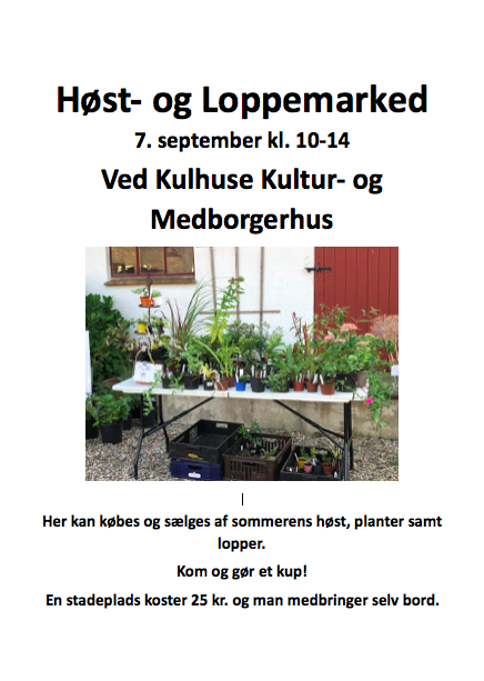 Invitation til Høst og Loppemarked